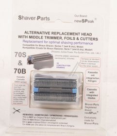 Newspeak Shaver Head - Head With Foils And Cutters Alternative For Braun 70s And 70b