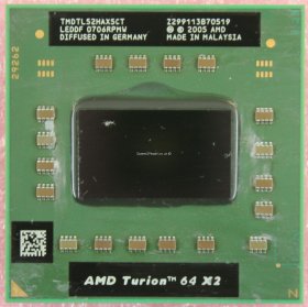 AMD Turion 64 X2 TL-52 1.6Ghz 800Mhz 2x512KB CPU Socket S1 TMDTL52HAX5CT
