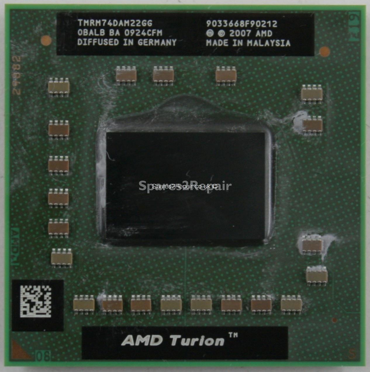 AMD Turion X2 RM-74 2.2Ghz 1800Mhz 2X512Kb Socket S1G2 TMRM74DAM22GG