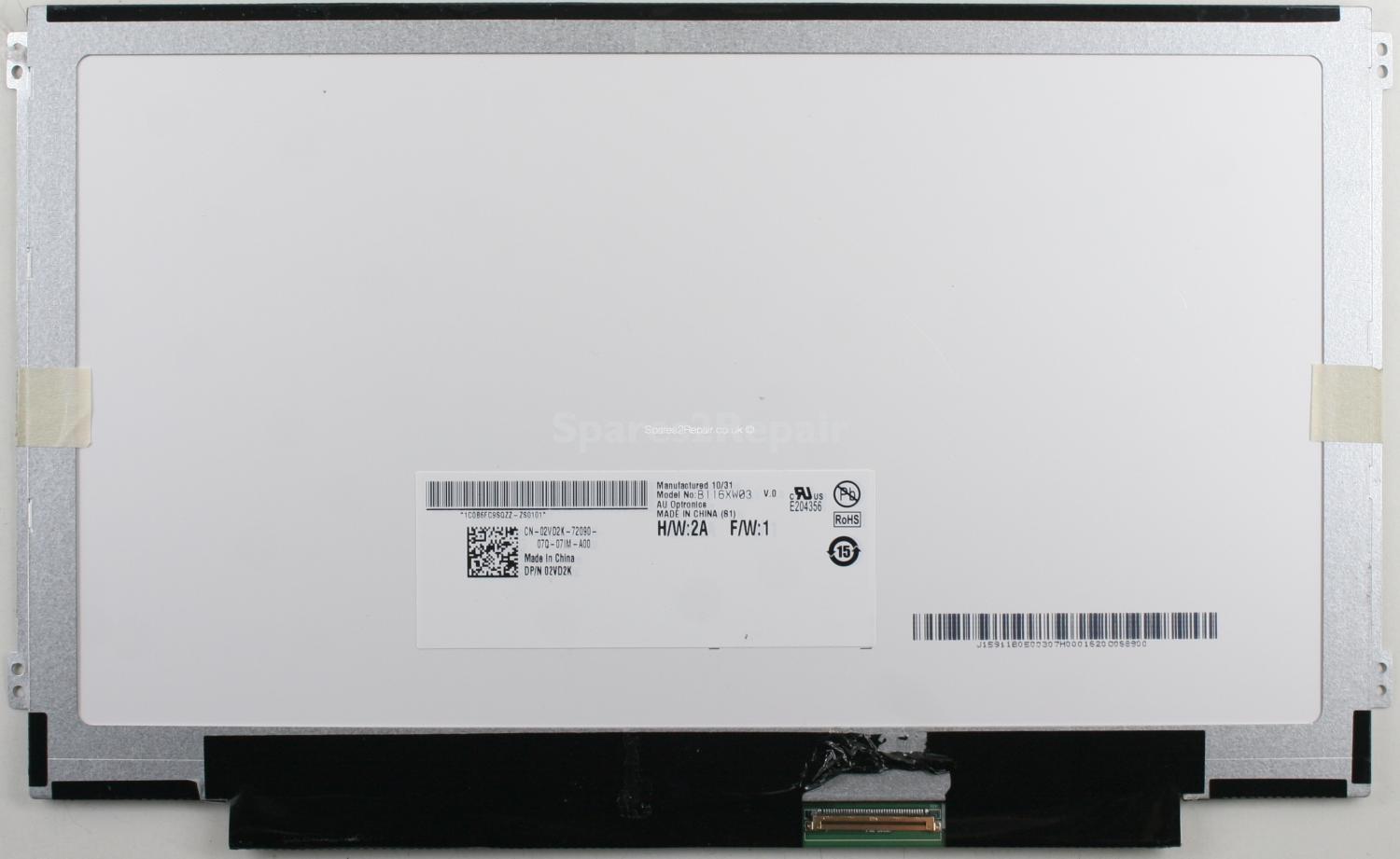 AU Optronics - 11.6 Inch - B116XW03 - V.0 - WXGA HD (1366x768)