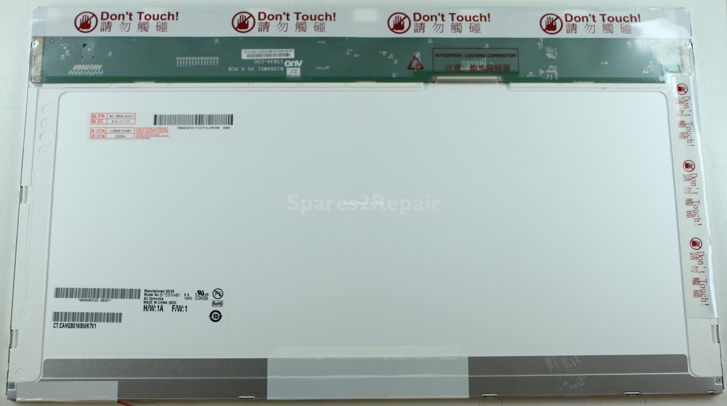 AU Optronics - 15.6 Inch - B156XW01 V.0 - 59.15B34.003 - Glossy - WXGA(1366x768)