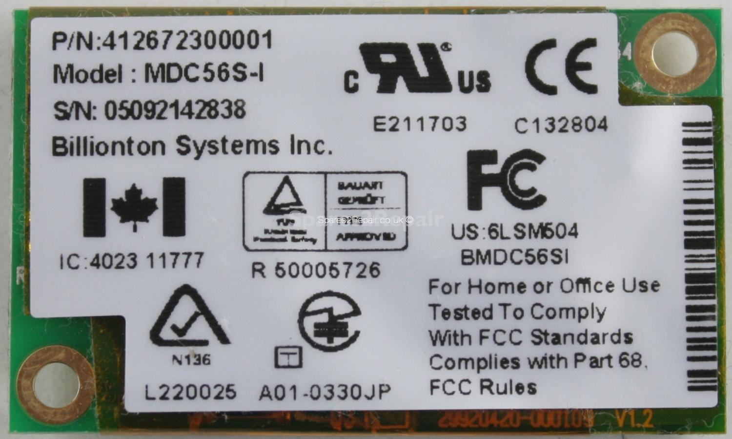 Billionton - Modem - MDC56S-I - 41267230001