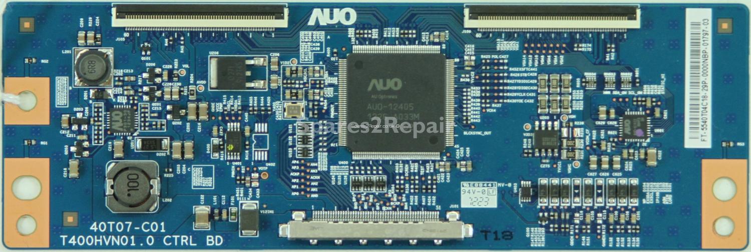 Bush LE40GB01-C - T-Con - 55.40T04.C18 - 40T07-C01 - T400HVN01.0 CTRL BD