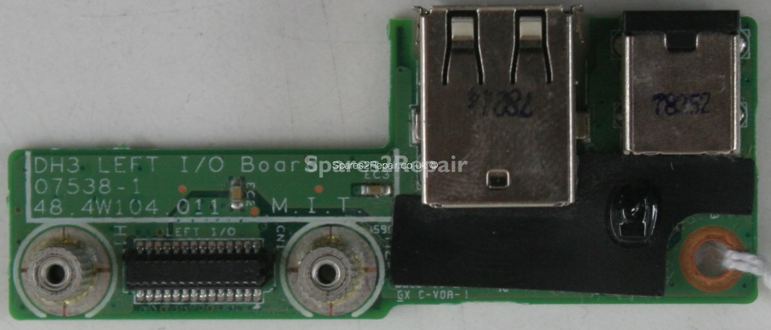Dell Inspiron M1530 - Charger Socket & USB Board - 48.4W104.011