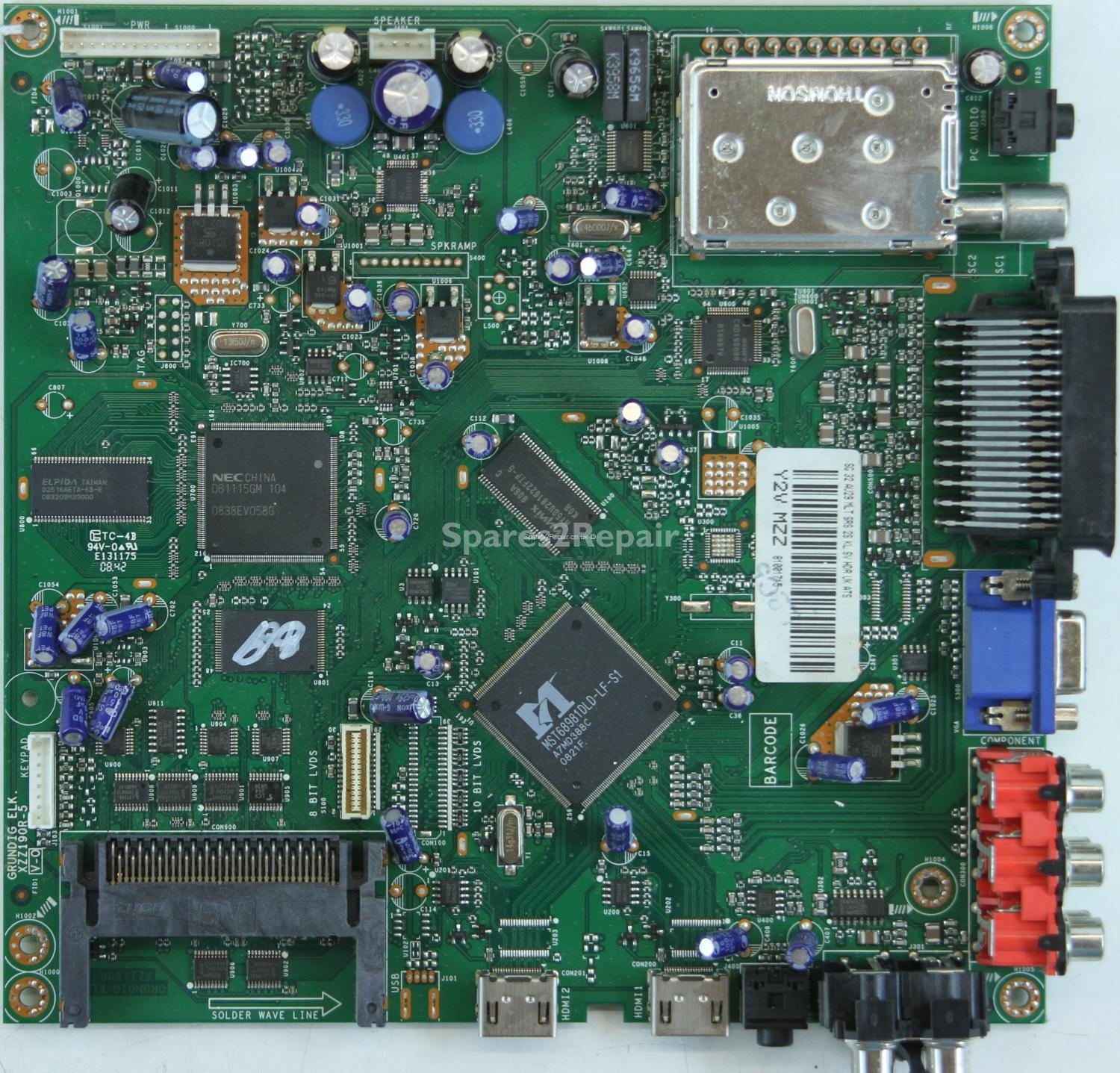 Grundig 32 Inch - Main AV - GRUNDIG ELK - XZZ190R-5 V-0 - Y2V MZZ