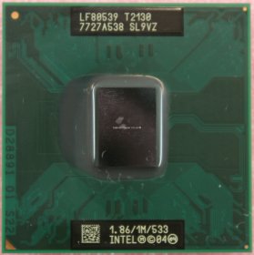 Intel Core 2 Duo Mobile T2130 1.87Ghz 533Mhz 1MB Socket M CPU SL9VZ