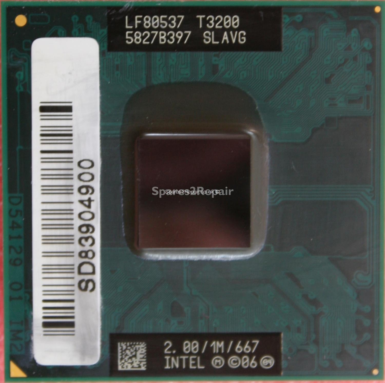 Intel Dual Core Mobile T3200 2Ghz 667Mhz 1MB Socket P CPU SLAVG