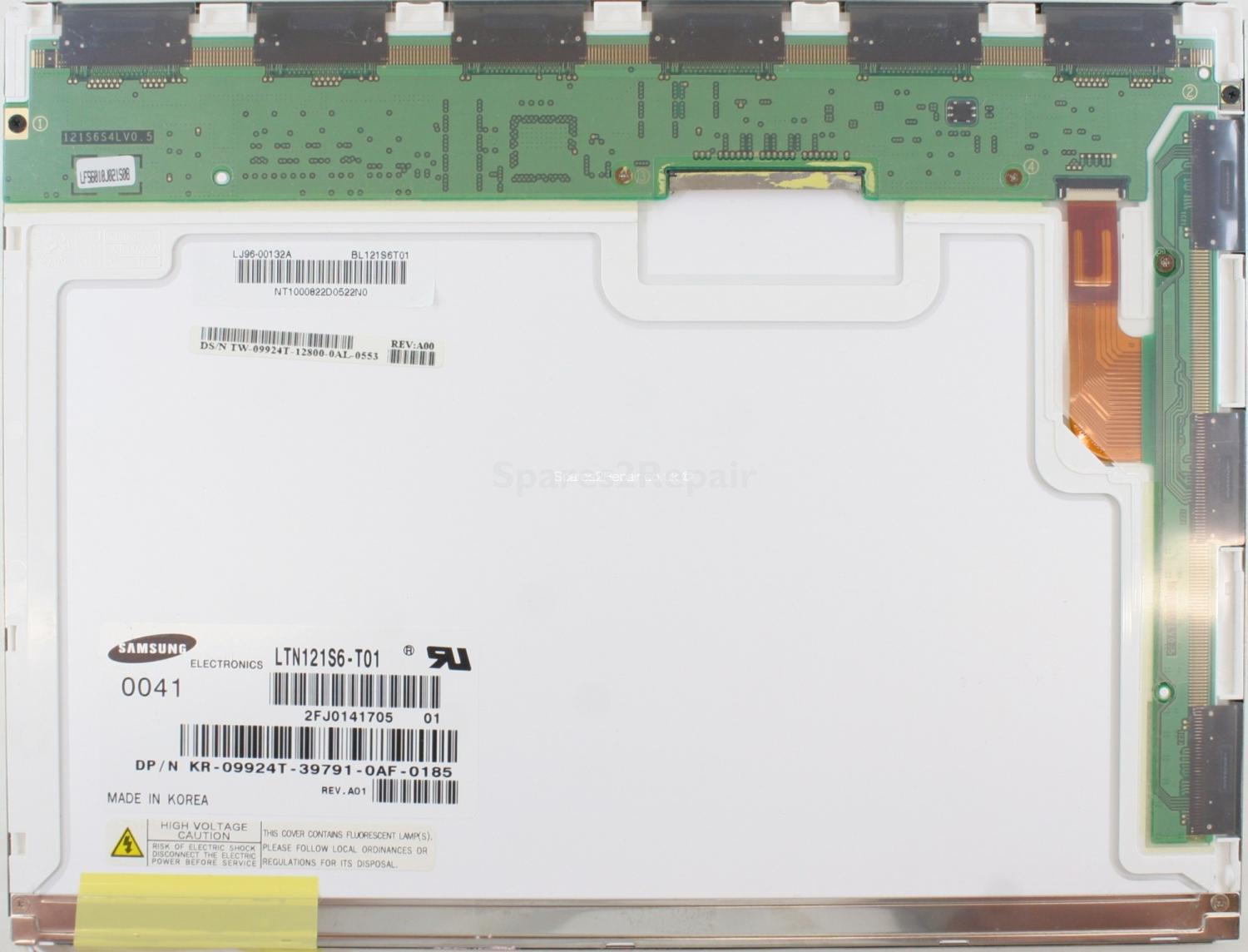 Samsung - 12.1 Inch - LTN121S6-T01 - LJ96-00132A - SVGA (800x600)