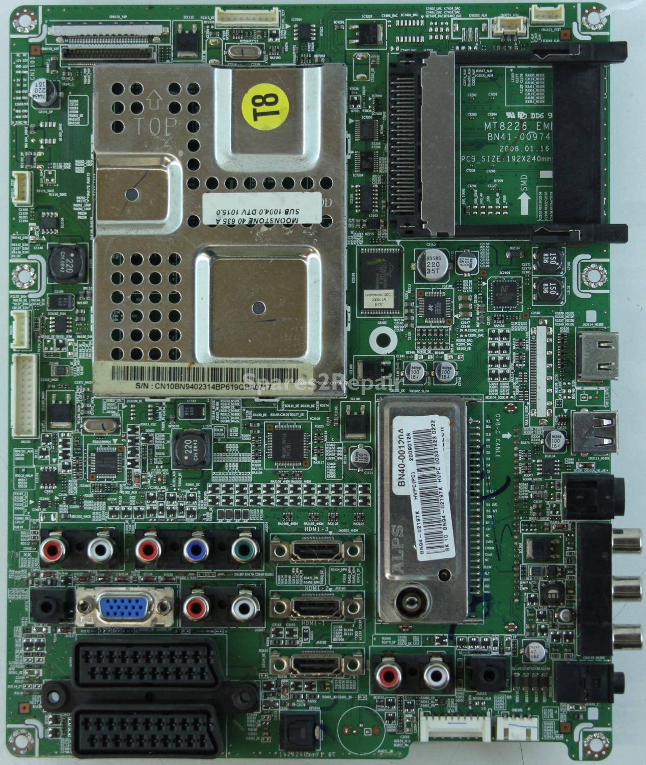 Samsung LE40A686M1F - Main AV - BN41-00974B - BN94-02314B - BN94-02197K