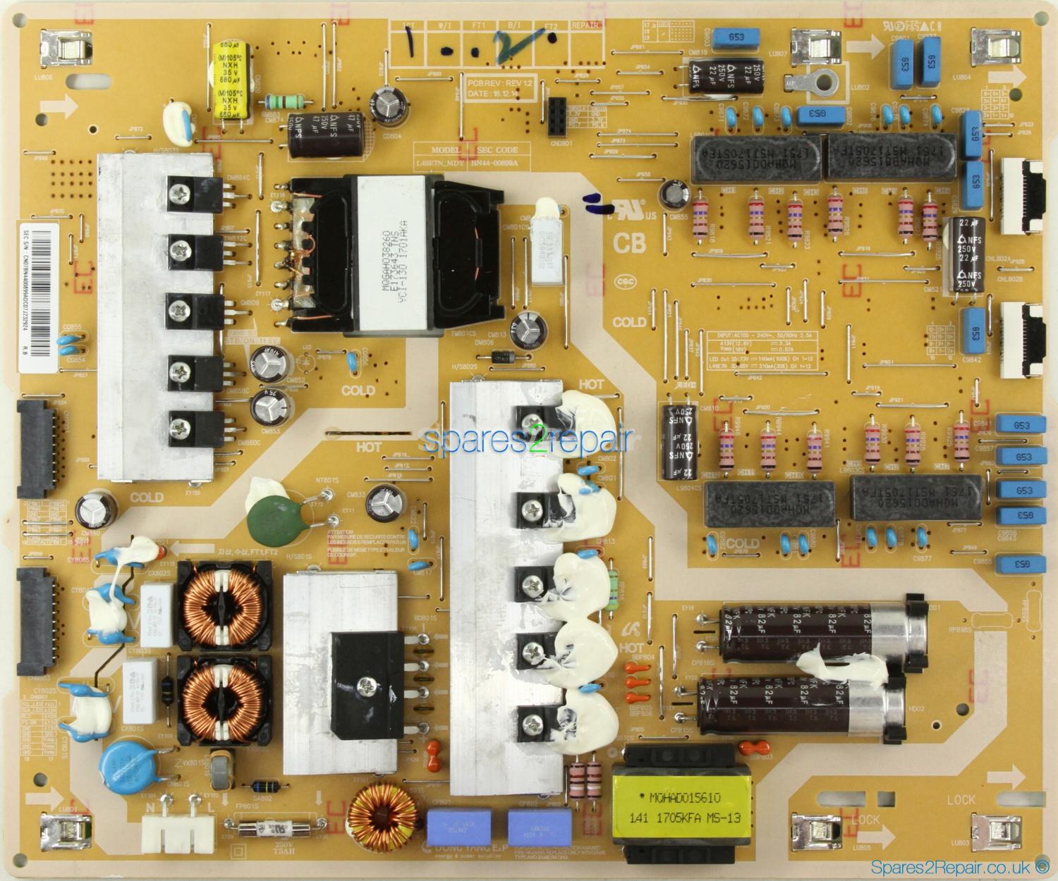 Samsung QE49Q7FAMT - Power Supply - BN44-00899A - REV 1,2 - L49E7N_MDY