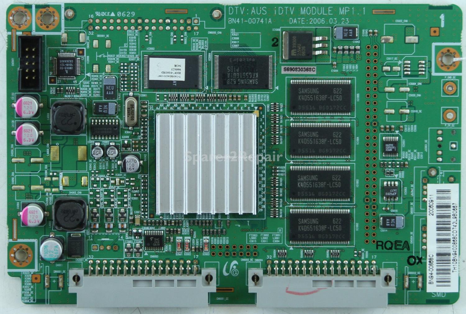 Samsung LA32R71BD - DTV Module Board - BN94-00868C - BN41-00741A - DTV : AUS IDTV MODULE MP1.1