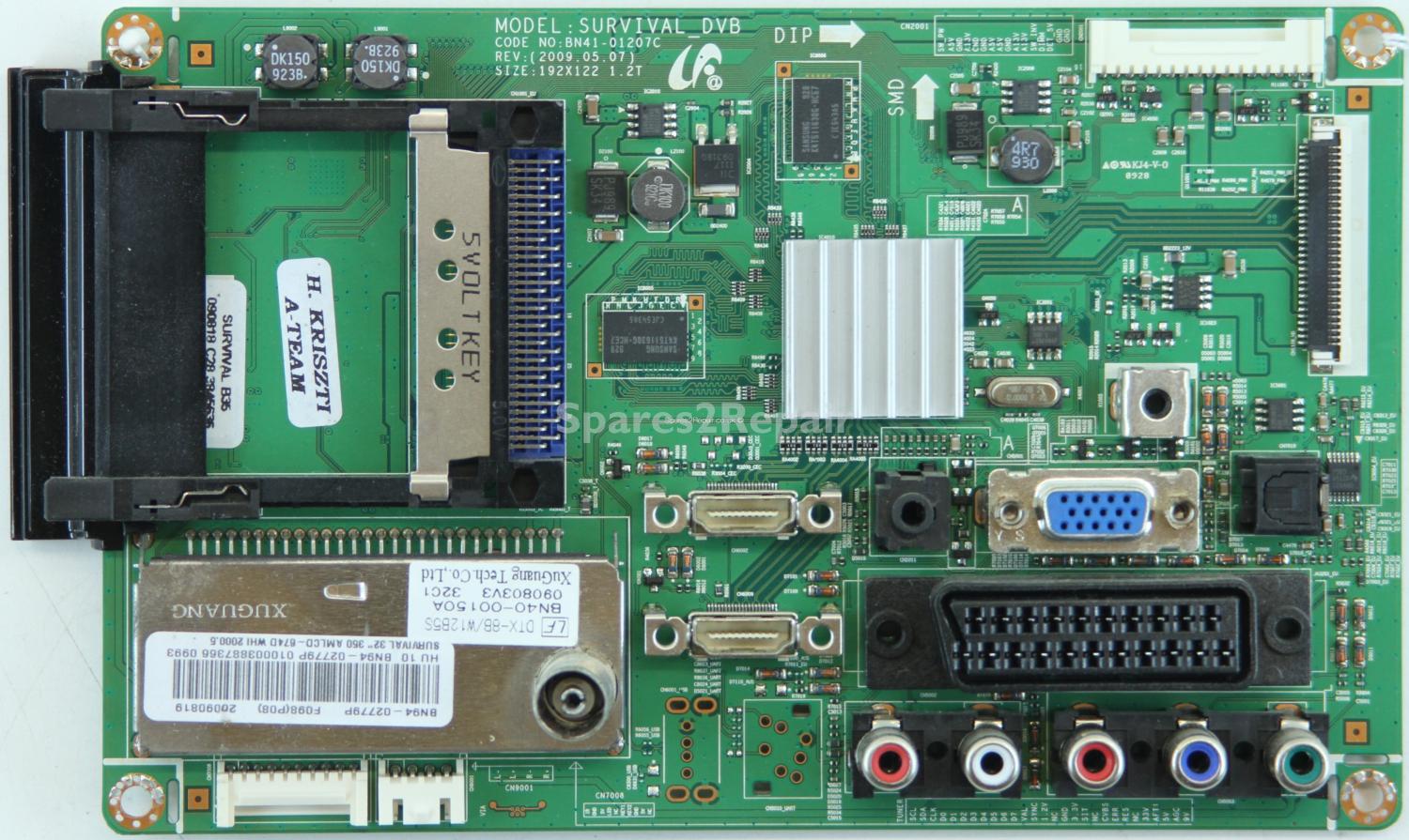 Samsung LE32B350F1W - Main AV - BN94-02779P - BN41-01207C - SURVIVAL_DVB