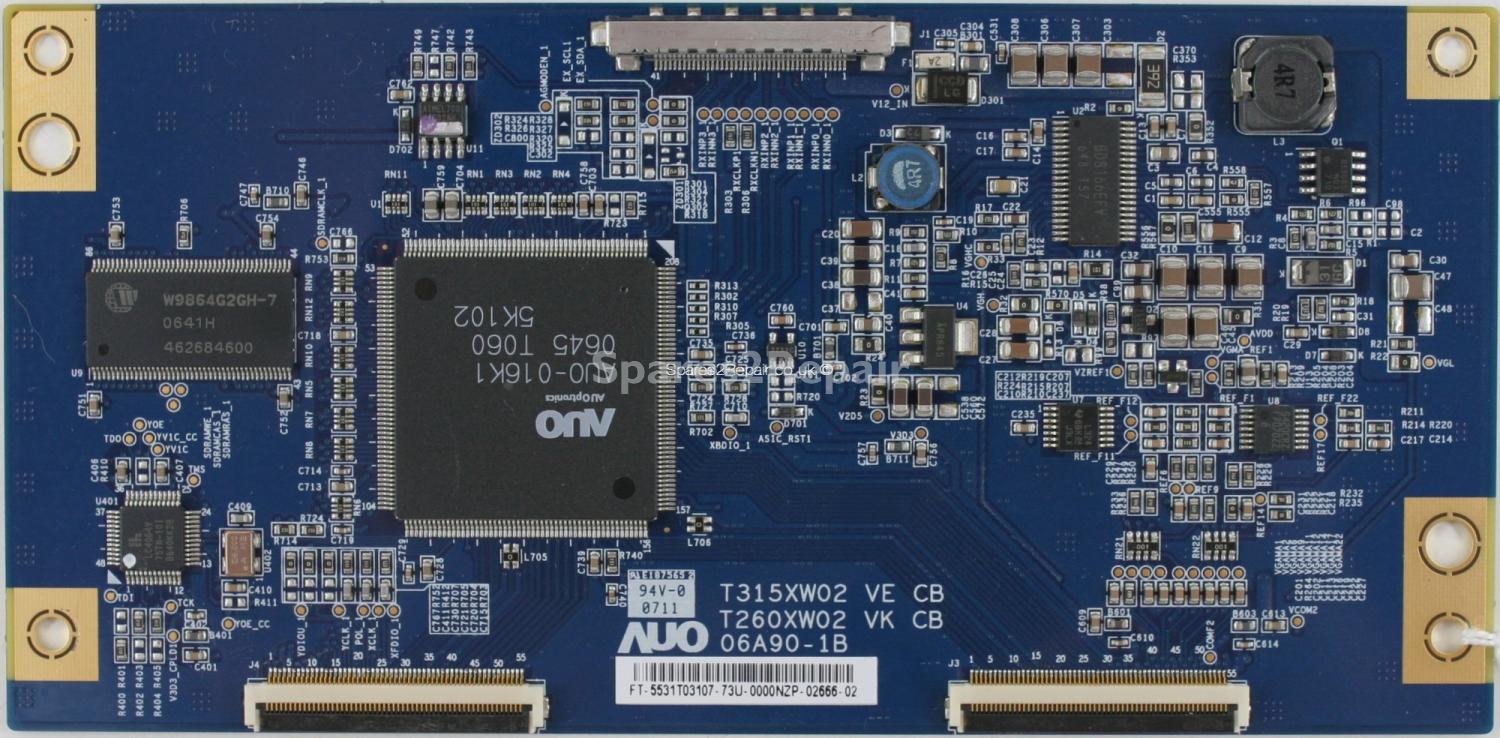Sony KDL-32S3020 - T-Con - 06A90-1B - 55.31T03.107 - T315XW02 VE CB - T260XW02 VK CB