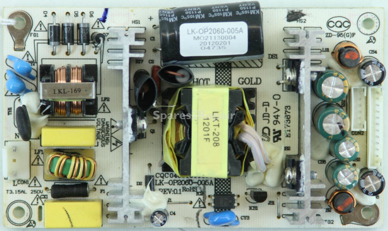 Technika LCD22-229 - PSU - LK-OP2060-005A - REV:01 - CQC0400101196